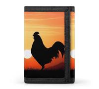DWTJKMS Animal Chickens Portafoglio minimalista da uomo sottile a tre ante portafogli alla moda moderno portafoglio antifurto per carte e contanti