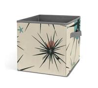 DWTJKMS Atomic Stars - Organizer a forma di cubo, pieghevole, in tessuto spesso, adatto per casa, ufficio, guardaroba, abbigliamento e giocattoli