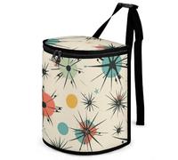 DWTJKMS Atomic Stars - Pattumiera per auto con coperchio, grande capacità, da appendere, a prova di perdite, impermeabile, accessori per interni