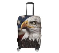 DWTJKMS Bald Eagle - Copertura per valigia, semplice e generosa, lavabile, resistente ai graffi, per valigie da 48-81 cm, Stile:, S, Custodia per bagagli