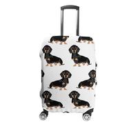 DWTJKMS Bassotto Weiner Copertura per bagagli per cani semplice e generosa copertura antipolvere lavabile, resistente ai graffi per valigie da 48-81 cm, Stile:, L, Custodia per bagagli