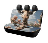 DWTJKMS Bella giraffa coprisedile per auto, protezione antiscivolo per sedile posteriore, durevole, antigraffio, dimensioni universali, adatto per auto, camion e SUV