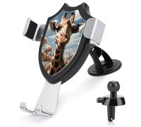 DWTJKMS Bella giraffa supporto per telefono cellulare da auto, universale, adatto per tutti gli smartphone e modelli di auto (nero)