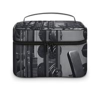 DWTJKMS Borsa da trucco per attrezzature da palestra, custodia organizer per cosmetici di grande capacità portatile borse per trucco borse da viaggio da donna con manico e divisore