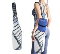 DWTJKMS Borsa per tappetino da yoga con catena DNA, in tela resistente, con tasca per bottiglia d'acqua e tasca inferiore bagnata, si adatta alla maggior parte dei tappetini da yoga di dimensioni