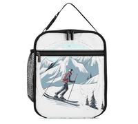 DWTJKMS Borsa termica per il pranzo, a prova di perdite, per uomini e donne, con manico, riutilizzabile, isolata, per ufficio, lavoro, picnic