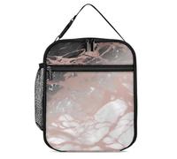 DWTJKMS Borsa termica per il pranzo color oro rosa, a prova di perdite, per uomini e donne, con manico, riutilizzabile, isolata, per ufficio, lavoro, picnic