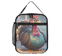DWTJKMS Borsa termica per il pranzo con decorazione Turchia, a prova di perdite, per uomini e donne, con manico, riutilizzabile, isolata, per ufficio, lavoro, picnic
