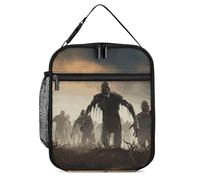 DWTJKMS Borsa termica per il pranzo con molti zombie, a prova di perdite, per uomini e donne, con manico, riutilizzabile, isolata, per ufficio, lavoro, picnic
