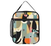 DWTJKMS Borsa termica termica per il pranzo, a prova di perdite, per uomini e donne, con manico, riutilizzabile, isolata, per ufficio, lavoro, picnic