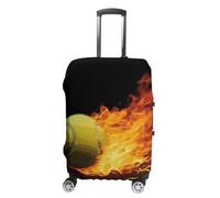 DWTJKMS Burning Tennis Pictures - Copertura per valigie semplice e generosa, lavabile, resistente ai graffi, per valigie da 48-81 cm, Stile:, M, Custodia per bagagli