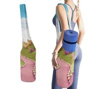 DWTJKMS Candy Land - Borsa per tappetino da yoga, in tela resistente, con tasca per bottiglia d'acqua e tasca inferiore bagnata, adatta alla maggior parte dei tappetini da yoga