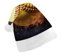 DWTJKMS Cappello da Babbo Natale classico da softball, cappello spesso per feste di Natale, cappello divertente per le vacanze, unisex per adulti