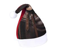 DWTJKMS Cappello da cavallo con cappello da cowboy, cappello da Babbo Natale selvatico, cappello classico in pelliccia, cappello spesso per feste di Natale con paillettes, divertente berretto