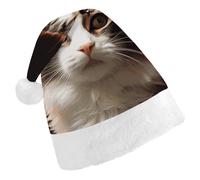 DWTJKMS Cappello di Babbo Natale classico cappello di Natale spesso cappello di Natale cappello divertente per le vacanze per adulti unisex