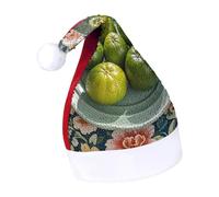 DWTJKMS Cappello di Babbo Natale in pelliccia classica verde arancione cappello di Natale spesso cappello con paillettes divertente cappello invernale per vacanze