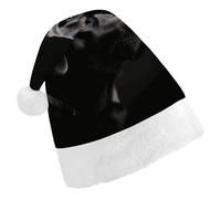 DWTJKMS Cappello di Babbo Natale Labrador nero classico cappello di Natale spesso cappello di Natale cappello divertente per le vacanze per adulti unisex