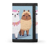 DWTJKMS Carino Alpacas Portafoglio minimalista Mens Slim Trifold Portafogli Moderna Moda Portafogli Antifurto Porta Carte E Contanti
