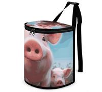 DWTJKMS Carino animale famiglia auto cestino con coperchio grande capacità appeso cestino automatico a prova di perdite impermeabile cestino auto must have accessori interni
