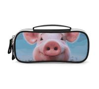 DWTJKMS Carino Animale Famiglia di Trucco In Pelle Borsa Portatile Piccolo Organizzatore Cosmetico Impermeabile Toiletry Borse Pennelli Matite E Viaggio Trucco Accessori