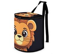 DWTJKMS Carino Cartoon Lion Car Trash Can con coperchio Grande capacità Appeso Auto Trash Bin a prova di perdite Impermeabile Cestino Auto Must Haves Accessori interni