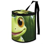 DWTJKMS Carino Frog Car Trash Can con coperchio Grande Capacità Appeso Auto Trash Bin a prova di perdite Impermeabile Cestino Auto Must Haves Accessori Interni