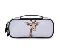 DWTJKMS Carino Giraffa In Pelle Makeup Bag Portatile Piccolo Organizzatore Cosmetico Impermeabile Toiletry Borse Pennelli Matite E Viaggio Make Up Accessori