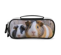 DWTJKMS Carino GuineaPig Borsa di Trucco In Pelle Portatile Piccolo Organizzatore Cosmetico Impermeabile Toiletry Borse Pennelli Matite E Viaggio Trucco Accessori