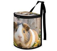 DWTJKMS Carino GuineaPig - Pattumiera per auto con coperchio, grande capacità, da appendere, a prova di perdite, impermeabile, accessorio per interni