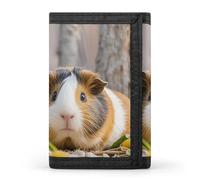 DWTJKMS Carino GuineaPig Portafoglio minimalista da uomo sottile a tre ante portafogli alla moda moderno portafoglio antifurto per carte e contanti