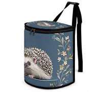 DWTJKMS Carino Little Hedgehog Car Trash Can con coperchio Grande capacità Appeso Auto Trash Bin a prova di perdite Impermeabile Pattumiera Auto Must Haves Accessori interni