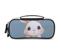DWTJKMS Cartoon Carino Coniglio Sacchetto di Trucco In Pelle Portatile Piccolo Organizzatore Cosmetico Impermeabile Toiletry Borse Pennelli Matite E Viaggio Trucco Accessori
