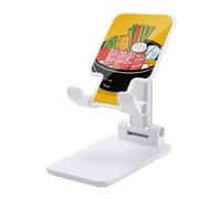 DWTJKMS Cartoon Hotpot Doodle Supporto per telefono cellulare doppio pieghevole, regolabile in altezza Supporto per telefono cellulare portatile Dock da tavolo adatto a tutti gli smartphone, stile