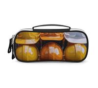 DWTJKMS Caschi da costruzione Borsa di trucco in pelle Portatile Piccolo Organizzatore Cosmetico Impermeabile Borse da toilette Spazzole Matite E Viaggio Trucco Accessori