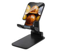 DWTJKMS Caschi da costruzione Supporto per telefono cellulare doppio pieghevole, regolabile in altezza Supporto per telefono cellulare portatile Supporto da tavolo per tutti gli smartphone, stile nero