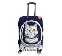 DWTJKMS Cat in Spacess, copertura per valigia, semplice e generosa, antipolvere, lavabile, resistente ai graffi, per valigie da 48-81 cm, Stile:, L, Custodia per bagagli