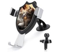 DWTJKMS Cat Kiss - Supporto universale per telefono cellulare da auto, adatto per tutti gli smartphone e modelli di auto, colore: nero