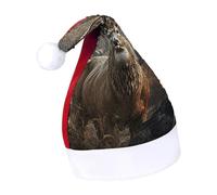 DWTJKMS Cervo stagione di caccia cappello di Babbo Natale classico pelliccia cappello di Natale spesso cappello di Natale con paillettes divertente vacanza inverno cappello