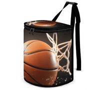 DWTJKMS Cestino per auto da basket con coperchio, grande capacità, da appendere, per auto, a prova di perdite, impermeabile, accessorio per interni