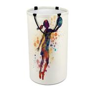 DWTJKMS Cesto portabiancheria pieghevole con motivo ragazza di basket, cesto per vestiti sporchi con maniglie per il trasporto, grande cesto portaoggetti per lavanderia, dormitorio, famiglia