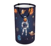 DWTJKMS Cesto portabiancheria spaziale astronauta, pieghevole, con manici per il trasporto, grande cesto portaoggetti per lavanderia, dormitorio, famiglia