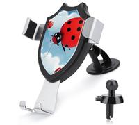 DWTJKMS Coccinella e nuvola supporto per telefono cellulare da auto, universale, adatto per tutti gli smartphone e modelli di auto (nero)