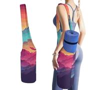 DWTJKMS Color Mountain - Borsa per tappetino da yoga, in tela resistente, con tasca per bottiglia d'acqua e tasca inferiore bagnata, adatta alla maggior parte dei tappetini da yoga