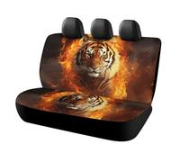 DWTJKMS Cool Tiger in Flame - Coprisedile per auto, antiscivolo, resistente, antigraffio, misura universale, adatto per auto, camion e SUV