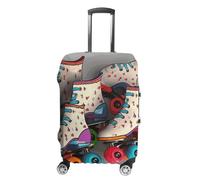 DWTJKMS Copertura colorata per valigie retrò per pattini a rotelle, semplice e generosa, copertura antipolvere lavabile, resistente ai graffi, per valigie da 48-81 cm, Stile:, M, Custodia per bagagli
