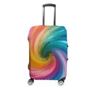 DWTJKMS Copertura per bagagli a spirale colorata arcobaleno, semplice e generosa, copertura antipolvere lavabile, resistente ai graffi, per valigie da 48-81 cm, Stile:, M, Custodia per bagagli