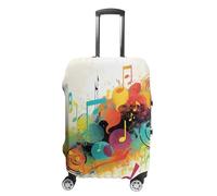 DWTJKMS Copertura per bagagli a tema musica astratta semplice e generosa copertura antipolvere lavabile, resistente ai graffi per valigia da 19-32 pollici, Stile:, XL, Custodia per bagagli