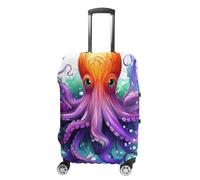 DWTJKMS Copertura per bagagli colorata a forma di polpo semplice e generosa, copertura antipolvere lavabile, resistente ai graffi, per valigie da 48-81 cm, Stile:, L, Custodia per bagagli