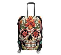 DWTJKMS Copertura per bagagli colorata con teschio di zucchero, semplice e generosa, copertura antipolvere lavabile, resistente ai graffi, per valigie da 48-81 cm, Stile:, M, Custodia per bagagli
