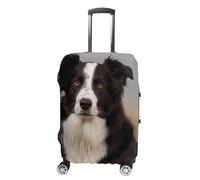 DWTJKMS Copertura per bagagli con Border Collie, semplice e generosa, antipolvere, lavabile, resistente ai graffi, per valigie da 48-81 cm, Stile:, L, Custodia per bagagli